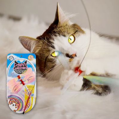 Crinkly Critters Dancing Dragonfly Trio Cat Wand