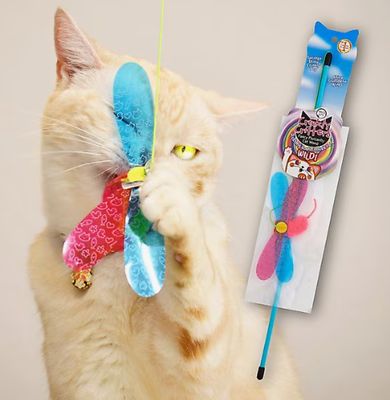 Crinkly Critters Fancy Flutterfly Cat Wand