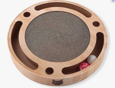 Interactive Track Ball Cat Scratcher