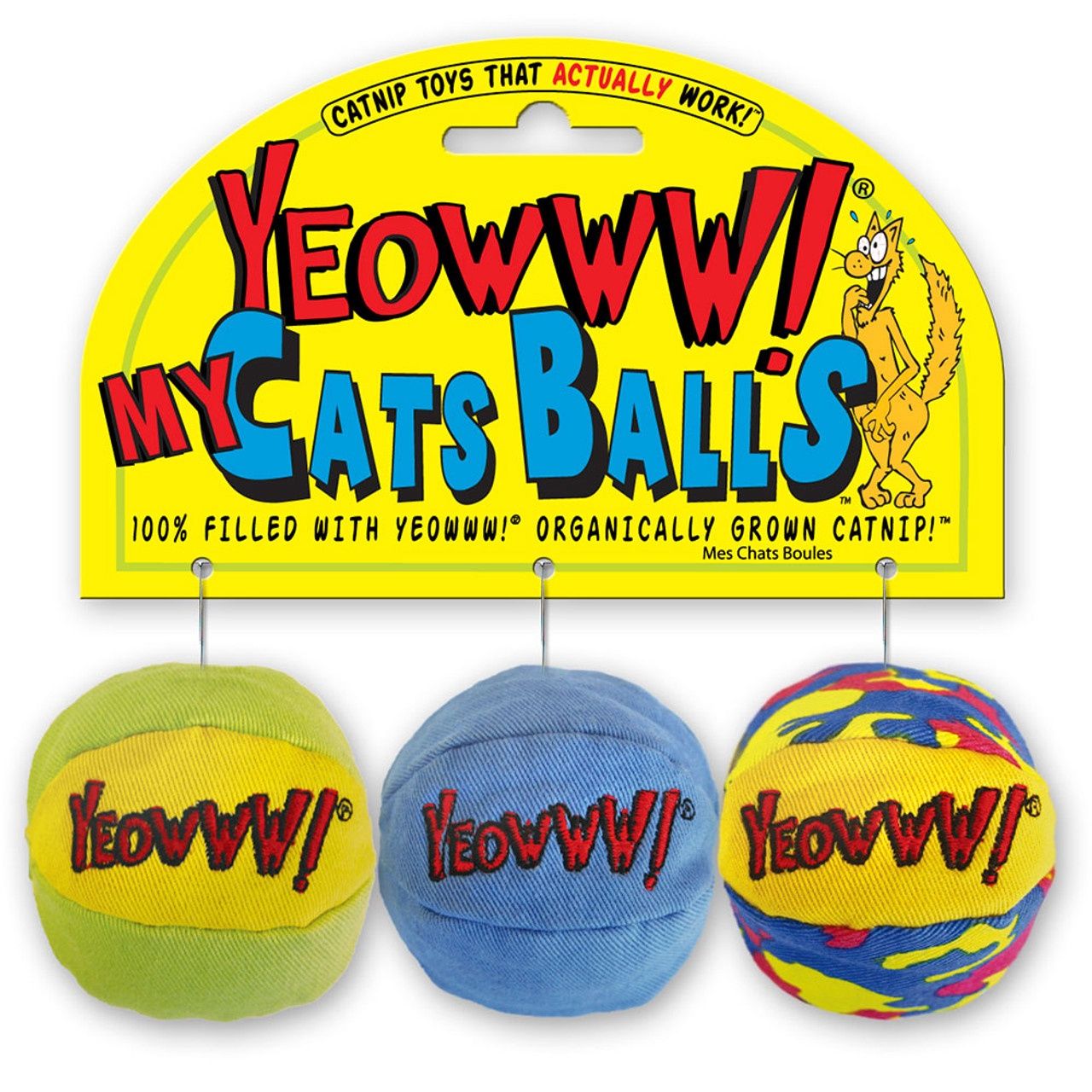 Yeowww! My Cats Balls - 3/Pack