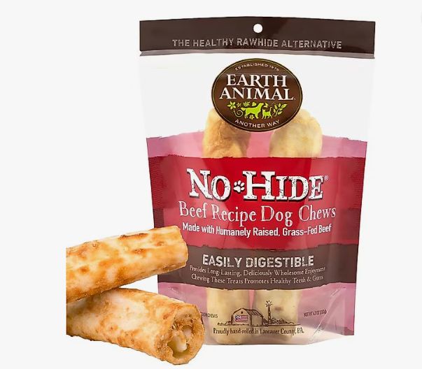 EARTH ANIMAL DOG NO-HIDE BEEF MEDIUM 2 PACK