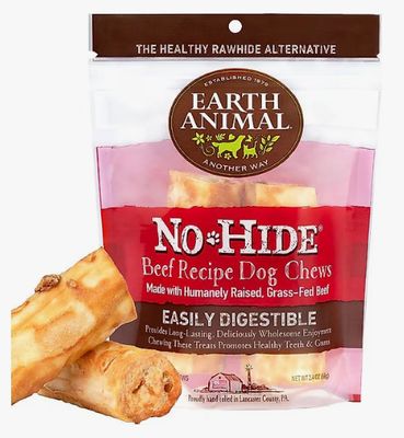 EARTH ANIMAL DOG NO-HIDE BEEF SMALL 2 PACK