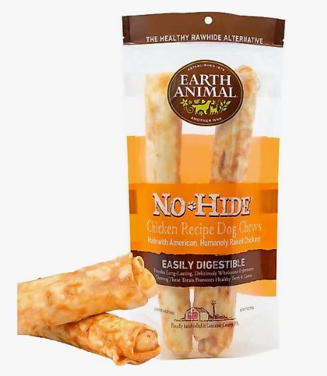 EARTH ANIMAL DOG NO-HIDE CHICKEN LARGE 2 PACK