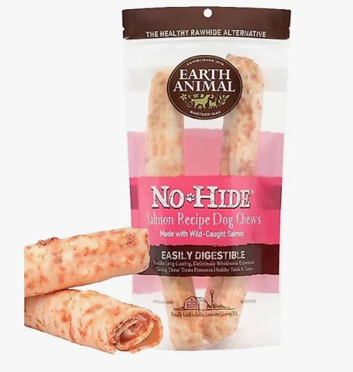 EARTH ANIMAL DOG NO-HIDE SALMON LARGE 2 PACK