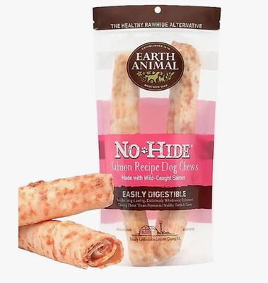 EARTH ANIMAL DOG NO-HIDE SALMON LARGE 2 PACK