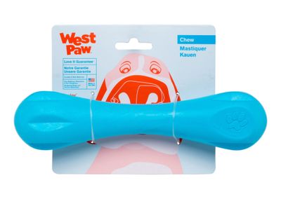 West Paw Zogoflex Hurley Large 8.25  Dog Toy Aqua