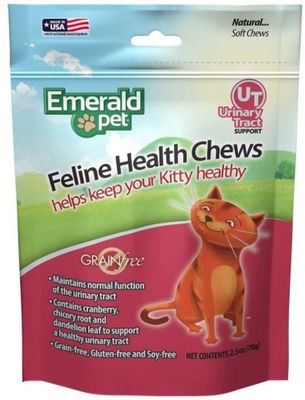 Emerald Pet Feline Health Chews: Urinary Tract Support for Cats