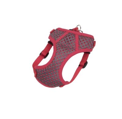Coastal Pet Products Comfort Soft Sport Wrap 06384 GYR3XS 3/8 Inch Nylon Adjustable Dog Harness, 3XS, 11 - 13 Inch Girth, Grey with Red