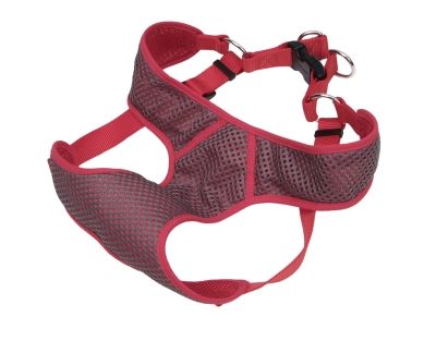 CO66802 Comfort Soft Sport Wrap Adjustable Dog Harness - Grey &amp; Red
