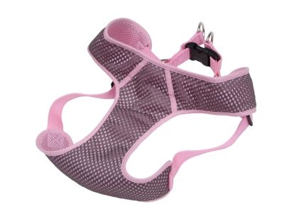 CO69803 Comfort Soft Sport Wrap Adjustable Dog Harness - Grey &amp; Pink