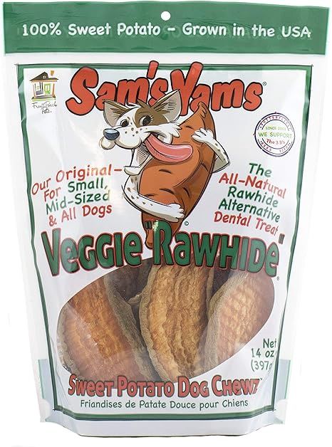 Sam's Yams Veggie Rawhide 5 Oz Sam's Yams Veggie Rawhide 5 Oz