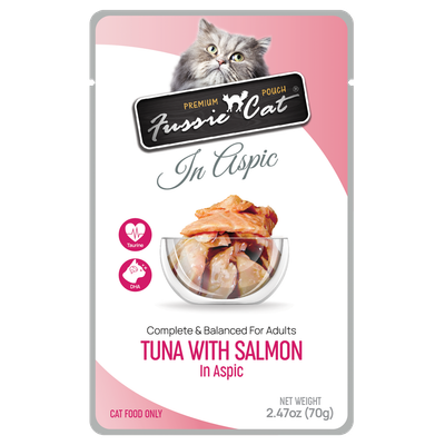 Premium Tuna with Salmon in Aspic Pouch 2.47 Oz