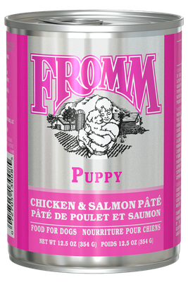 Fromm Puppy Chicken &amp; Salmon Pate 12.2 Oz