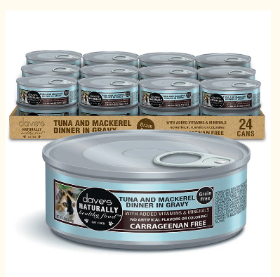 Cat Naturally Healthy Tuna/Mackeral in Gravy 5.5 Oz