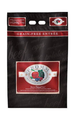 Fromm Four-Star Grain-Free Beef Frittata Veg Dry Dog Food 12 Lb