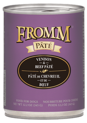 Fromm Venison &amp; Beef Pate Wet Dog Food 12.2 Oz