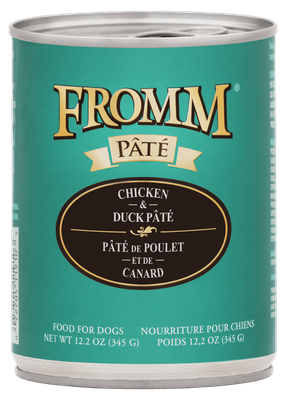 Fromm Grain-Free Chicken &amp; Duck Pate Wet Dog Food 12.2 Oz