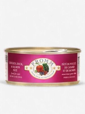 Fromm Chicken/Duck/Salmon Pate Wet Cat Food 5.5 Oz