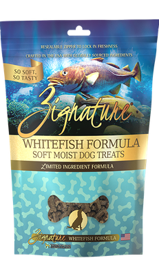 Zignature Whitefish Flavored Soft Dog Treats, 4-oz bag