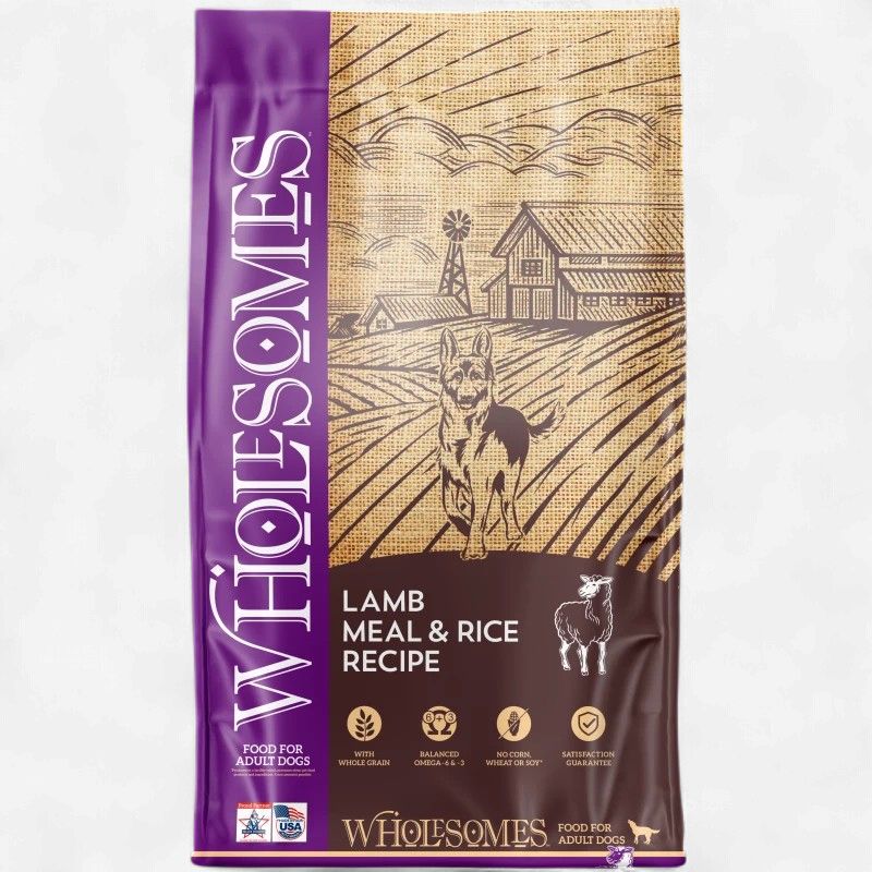 Wholesomes Lamb Meal &amp; Rice Adult Dry Dog Food 40 lb