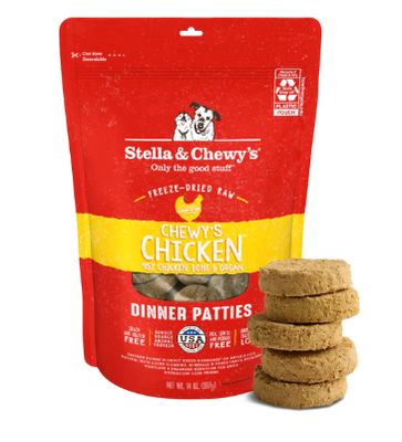 Freeze Dried Chewy's Chicken Dinner Patties 14 oz