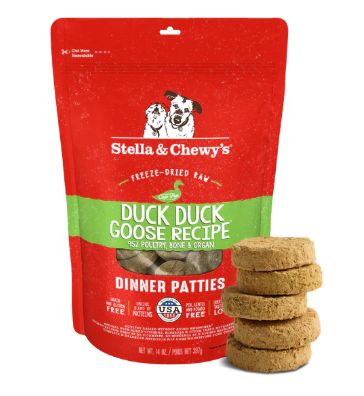 Freeze Dried Duck Goose Dinner Patties 14 oz