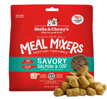 Freeze Dried Savory Salmon &amp; Cod Meal Mixer 18 oz