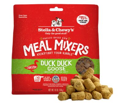Freeze Dried Duck Duck Goose Meal Mixer 18 oz