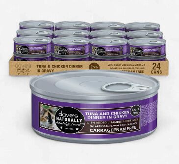 Dave's Cat Tuna &amp; Chicken in Gravy 5.5 Oz