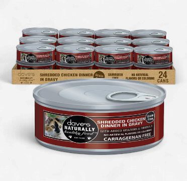 Dave's Cat Shredded Chicken in Gravy 5.5 Oz
