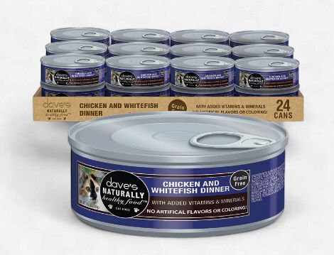 Dave's Cat Chicken &amp; Whitefish Pate 5.5 Oz