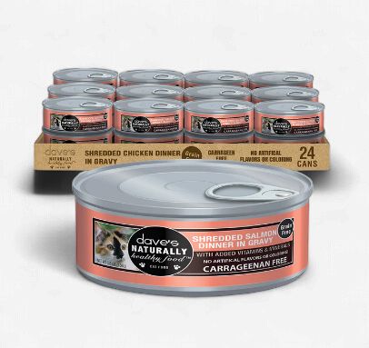 Dave's Cat Shredded Salmon in Gravy 5.5 Oz