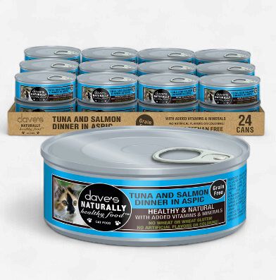 Dave's Cat Tuna &amp; Salmon in Aspic 5.5 Oz