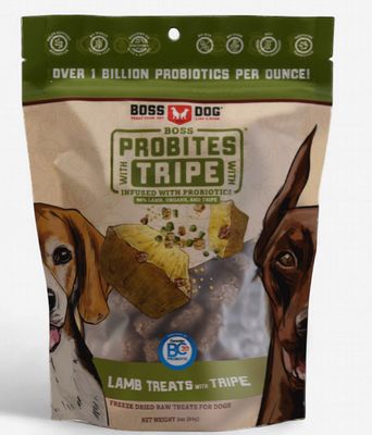 Boss Dog &amp; Boss Cat ProBites Lamb with Tripe Freeze-Dried Raw Dog &amp; Cat Treats 3 oz