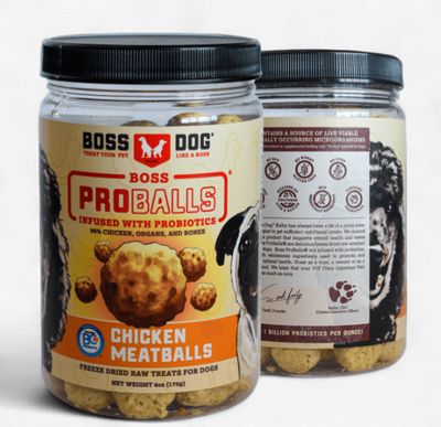 Boss Proballs Freeze Dried Raw Meatball Chicken 6 Oz