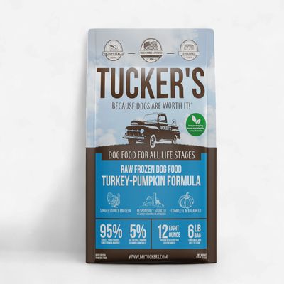 Tucker's Frozen Raw Dog Food Turkey &amp; Pumpkin, 6 Lb