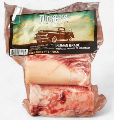 Tucker's Frozen Beef Bones 3 Inch Dog Treat, 4 Pk