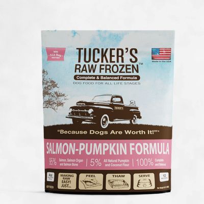 Tucker's Frozen Raw Dog Food Salmon &amp; Pumpkin, 3 Lb