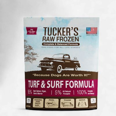Tucker's Frozen Raw Dog Food Turf &amp; Surf, 3 Lb