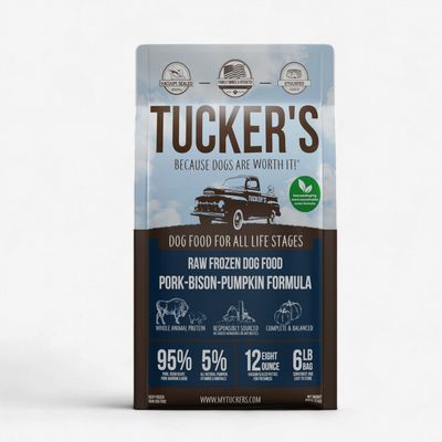 Tucker's Frozen Raw Dog Food Pork, Bison &amp; Pumpkin, 6 Lb