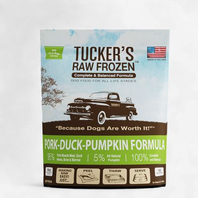 Tucker's Frozen Raw Dog Food Pork, Duck &amp; Pumpkin, 3 Lb