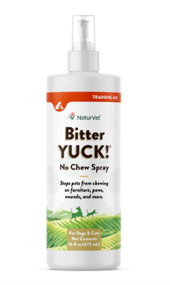 NaturVet Bitter Yuck! No Chew Spray 16 oz for Dogs