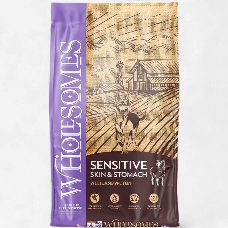 Wholesomes Sensitive Skin &amp; Stomach Lamb &amp; Brown Rice Dog Food 30 lb