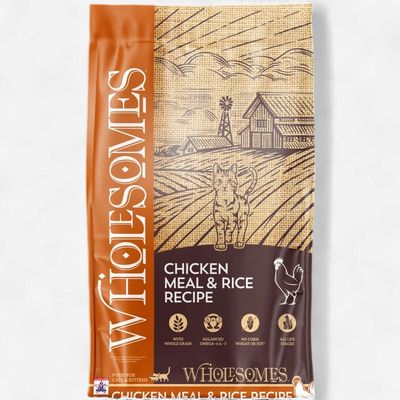 Wholesomes Chicken Meal &amp; Rice Dry Cat Food 15 lb