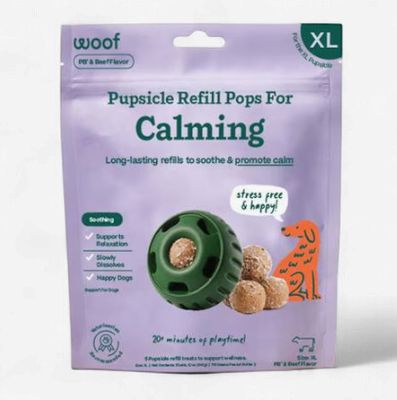 Woof Pupsicle Pops Calming Dog Treat Refill X-Large 12 oz