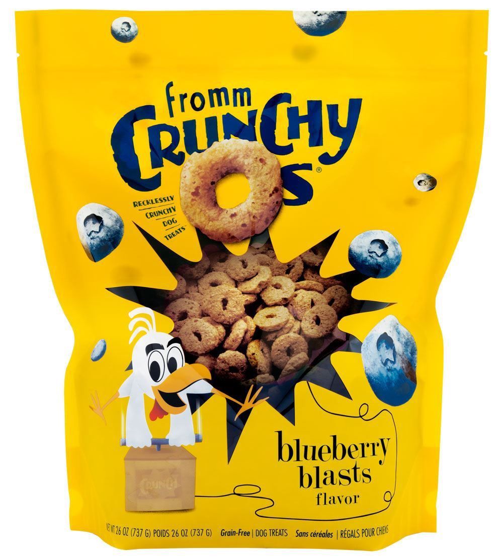 Fromm Crunchy O's Blueberry Blast Dog Treats 26 Oz