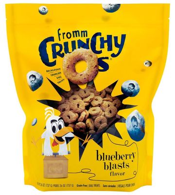 Fromm Crunchy O's Blueberry Blast Dog Treats 26 Oz