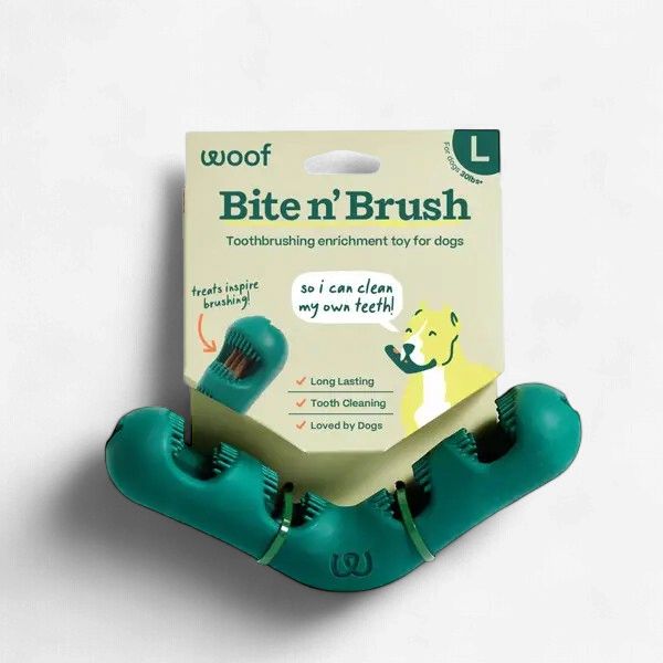 Woof Bite n' Brush Dog Dental Chew Toy Large