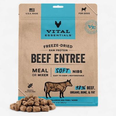 Beef Entrée &amp; Mixer Soft Nibs 14 Oz