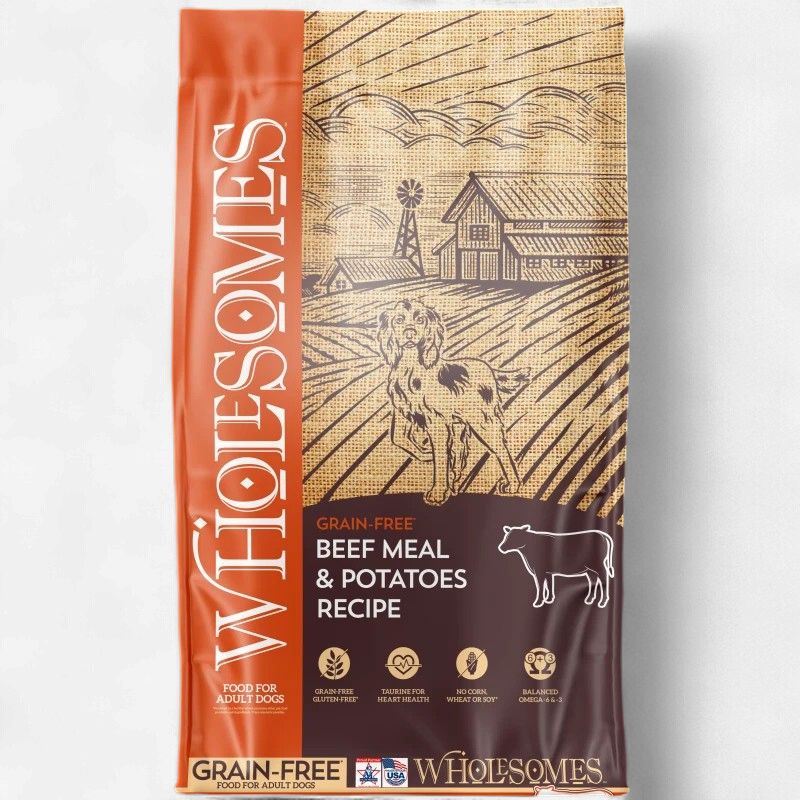 Wholesomes Grain-Free Beef Meal &amp; Potatoes Adult Dry Dog Food 35 lb